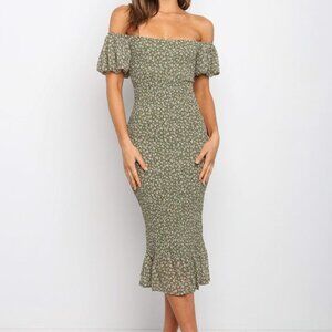 NWT Petal & Pup Rubik Dress in Green